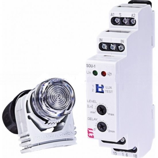 Фотореле сутінковий контактор з сенсором Elko SOU-1/230, АС230V