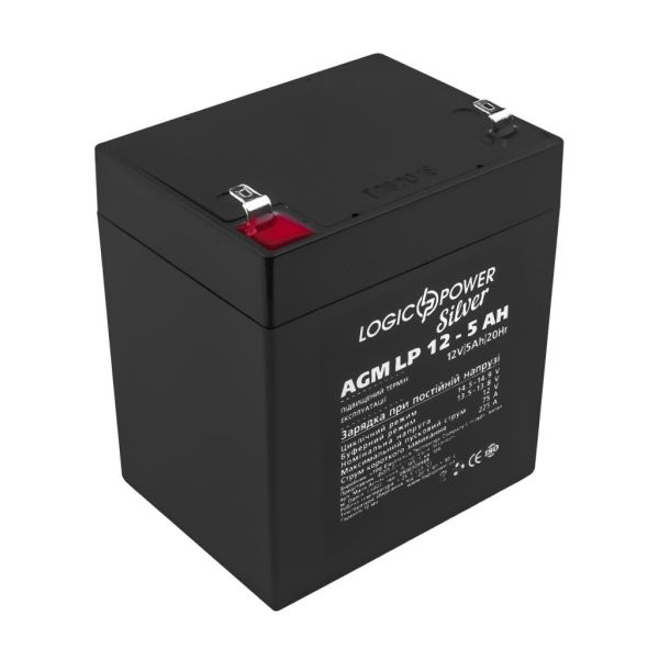 Аккумулятор свинцово-кислотный AGM LP LogicPower LP 12V - 5Ah Silver