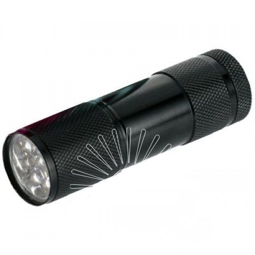 Світлодіодний ліхтарик 9LED алюміній Lemanso LMF30 чорний