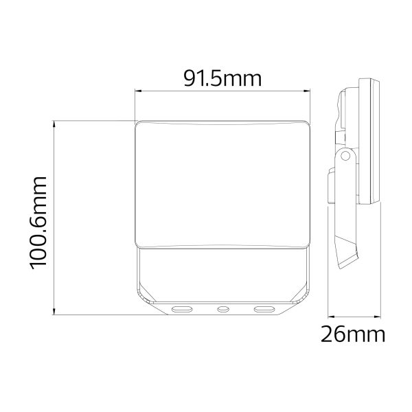 Прожектор светодиодный Horoz PEGASUS-10 10W 6400K