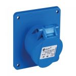Розетка промислова кутова 3x16A 230V IP44 TP electric 3120-309-0900 синій