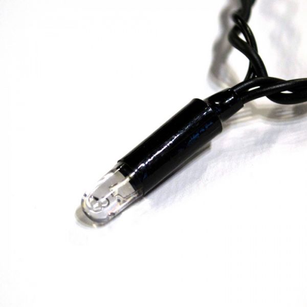 Гирлянда уличная STARLIGHT линейная белый Мерцание Flash 100LED IP44 кабель черный 5м