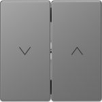Клавиша для жалюзи Merten D-Life MTN3855-6036 Нержавеющая сталь