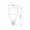 LED лампа VIDEX  G45e 3.5W E14 3000K