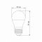 LED лампа VIDEX  G45e 3.5W E27 3000K
