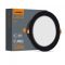 LED світильник Back вбудований круглий VIDEX 15W 5000K Black