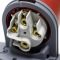 Розетка силова каучук TP electric настінна 16А-4 (3Р+РЕ) IP44 сірий червоний