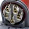 Розетка силовая каучук TP electric настенная 32А-5 (3Р+N+РЕ) IP44 серый красный
