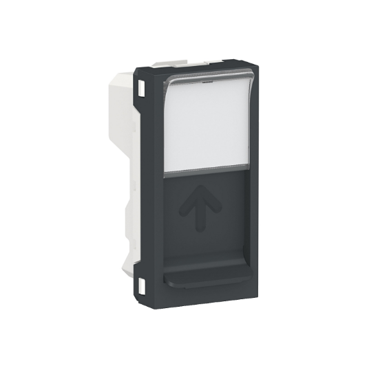Центральная плата RJ45 Keystone/Systimax 1 модуль антрацит