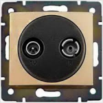 Розетка tv/fm зірка 1,5db слонова кістка Valena Legrand 774332