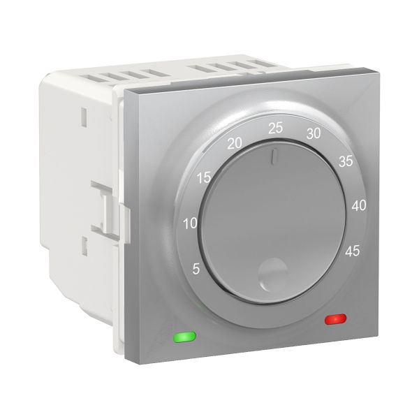 NU350330 Термостат теплого пола 10А алюминий New Unica Schneider Electric