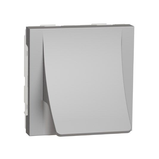 Вывод кабеля 16А 2 модуля алюминий Schneider Electric Unica New