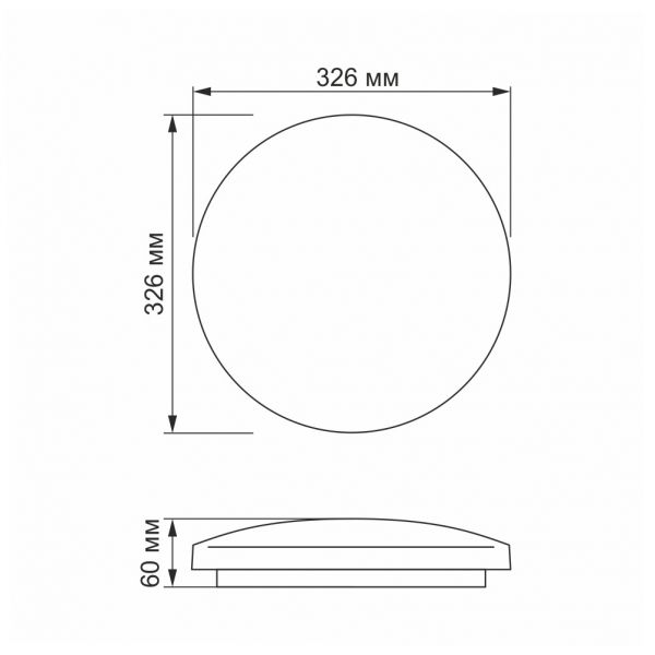 LED светильник настенно-потолочный VIDEX 24W 4100K Звездное небо