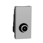 Розетка TV одинарная 1 модуль алюминий Schneider Electric Unica New