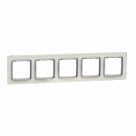 Рамка 5-постова Штучне Біле скло Sedna Elements Schneider Electric SDD360805