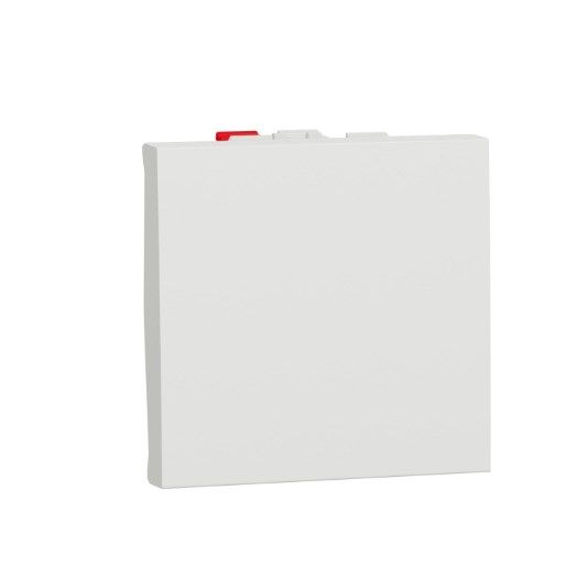 NU320618 Вимикач 1-клавішний кнопковий схема 1 10А, 2 модуля Schneider Electric Unica New білий