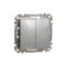 Двоклавішний вимикач Алюміній Sedna Design Schneider Electric SDD113105