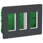 Блок unica system+ скрытая установка 3х4 Антрацит NU173454 Schneider Electric