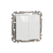 Двоклавішний перемикач Білий Sedna Design Schneider Electric SDD111108