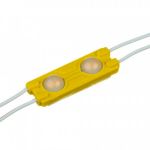 Світлодіодний модуль 12V SMD5730 0,72Вт 2 діода з лінзою IP65 Standart жовтий