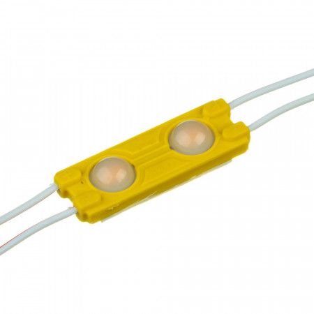 Світлодіодний модуль 12V SMD5730 0,72Вт 2 діода з лінзою IP65 Standart жовтий