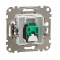 Компютерна розетка однопостова роз’єм RJ45 кат. 5е UTP Sedna Design & Elements Береза - імітація дерева Schneider Electric SDD180451