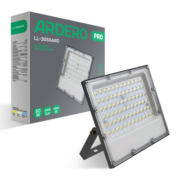 Светодиодный прожектор Ardero LL-3050ARD 50W 6000Lm 6500K