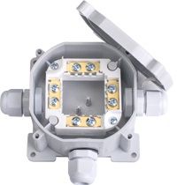 Розподільча коробка 74х43 IP67 з клемними колодками 3 виходи Bylectrica КМ-248