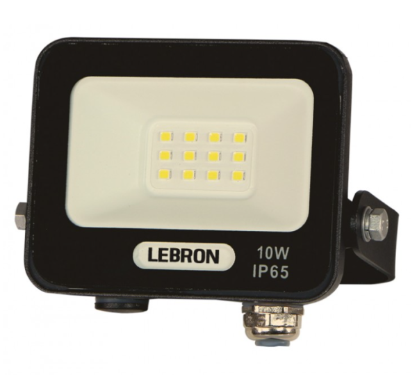 Прожектор Lebron L-LF led 10W 6500K 1000Lm 101х72х26мм 220V IP65 черный