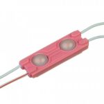 Світлодіодний модуль 12V SMD5730 0,72Вт 2 діода з лінзою IP65 Standart рожевий
