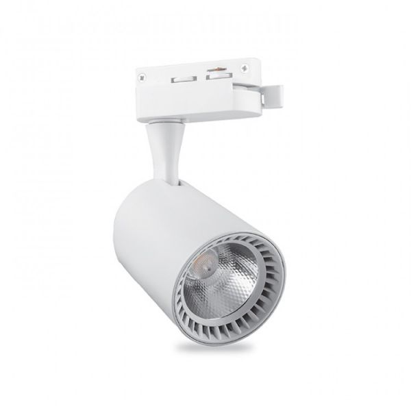 Трековый LED светильник AL102 COB 12W 960LM 4000K  IP40 белый 80х129х182мм Feron