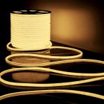 Круглый светодиодный неон свет на 360 градусов 15x16mm 220V SMD2835 120LED IP65 теплый белый