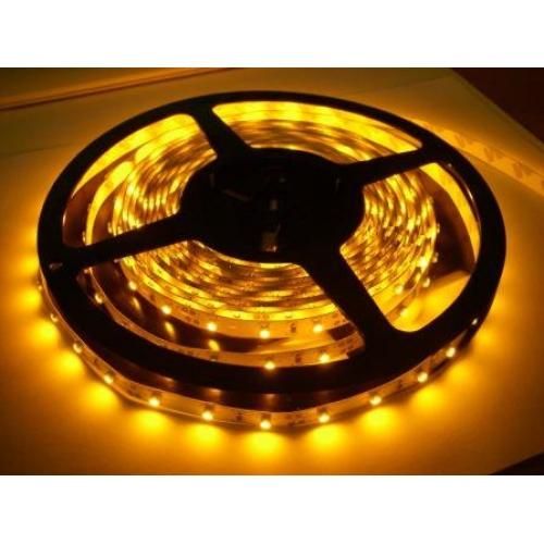 Светодиодная лента (5м) 12V SMD3528 60LED IP20 Standart желтая