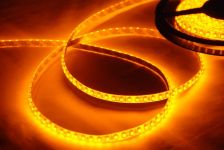 Светодиодная LED лента 5м SMD3528 120 IP65 герметичная желтая (Standart)
