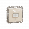 Датчик руху із вимикачем 10 A Бежевий Sedna Design Schneider Electric SDD112504