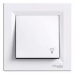 Кнопка Свет белая  Asfora Schneider Electric EPH0900121