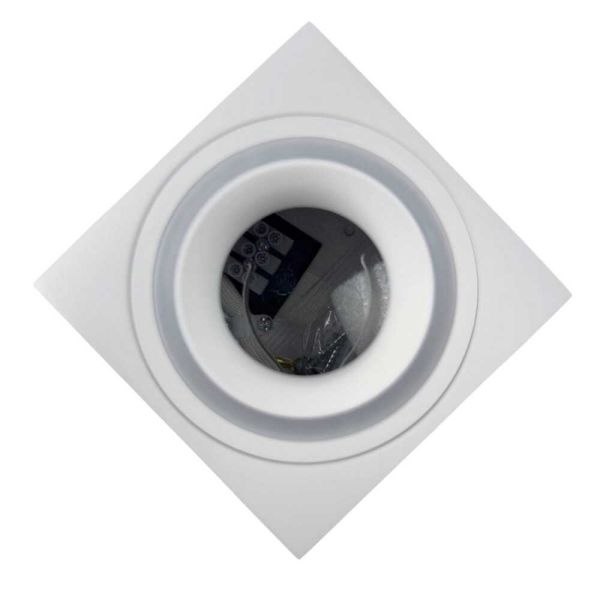 Світильник точковий накладний Violux Manhattan-L GU10 max 35W 220V IP20 квадрат білий