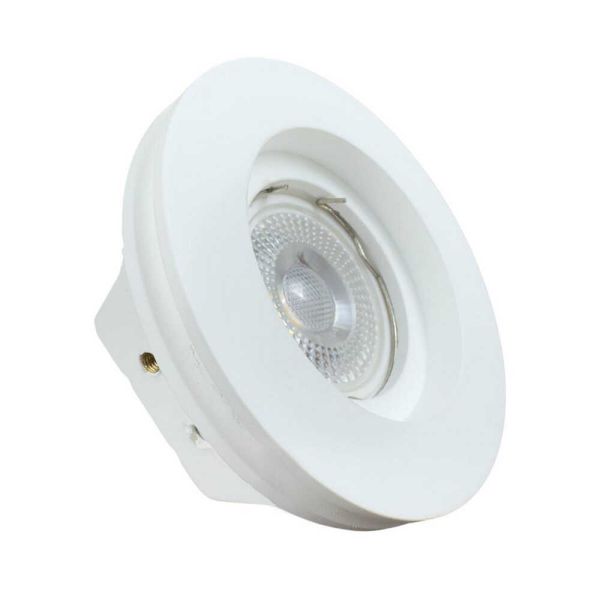 Світильник точковий вбудований Violux Amber GU10 max 35W коло гіпс IP20 білий