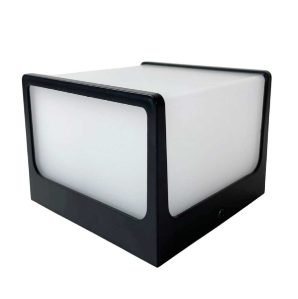 Світильник архітектурний настінний Led Violux Cube 8W 4200K IP65 чорний