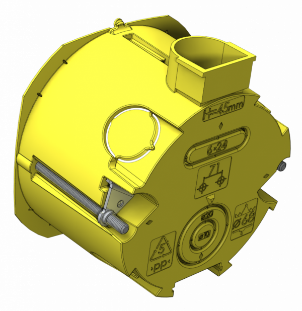 Коробка інсталяційна набірна для гіпсокартону 65х45 MB Planc Electrotechnic