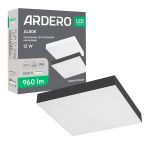 Світильник накладний Ardero led al808 12Вт 5000К 960Лм IP40 чорний