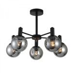 Светильник люстра Ardero BL1550-1 Neapol 5хЕ27 под лампу стекло черный