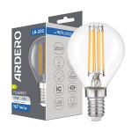 Лампа Feron led 7.6W 4000K 1255Lm E14 G45 230V шар филамент