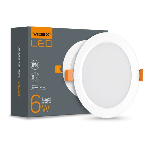 LED светильник Back встроенный круглый VIDEX 15W 5000K