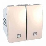 MGU3.207.25 Кнопка керування жалюзі 2-мод. слонова кістка Unica Schneider Electric