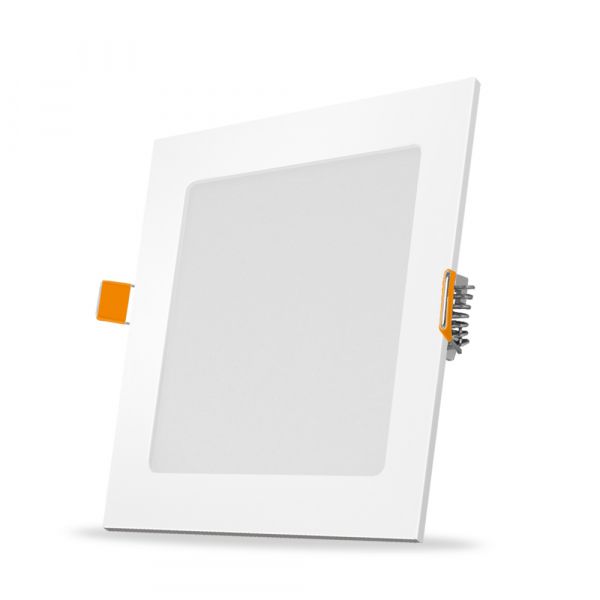 LED светильник с регулировкой яркости встроенный квадрат VIDEX 12W 5000K D3
