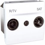 MGU3.454.18 Розетка TV-R/SAT 2-мод біла Unica Schneider Electric