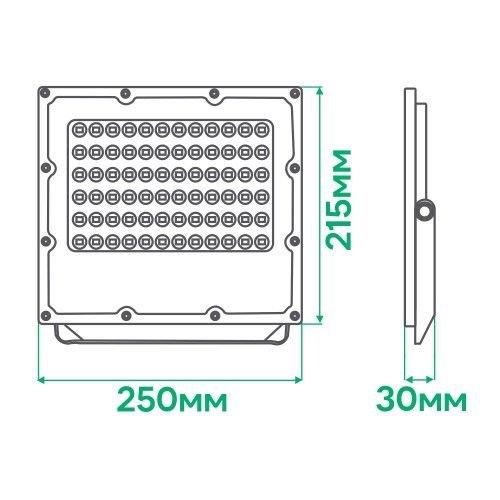 Светодиодный прожектор Ardero LL-3100ARD 100W 12000Lm 6500K