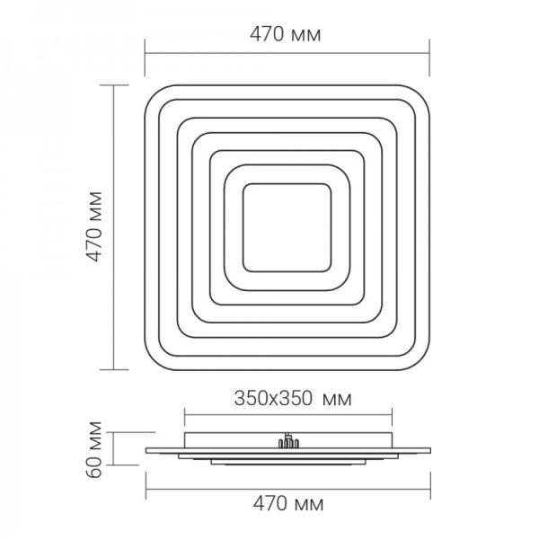 Светильник накладной люстра led Ardero AL6113ARD ATLANT S 85Вт 3000-6500K с пультом белый