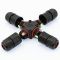 Конектор для кабеля X-подібний XK20 3pin 0.5-4мм2 IP68 Takel